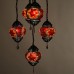 Authentic Filigree 5-Piece Ceiling Pendant Lamp Chandelier Mosaic Lamp Open Set